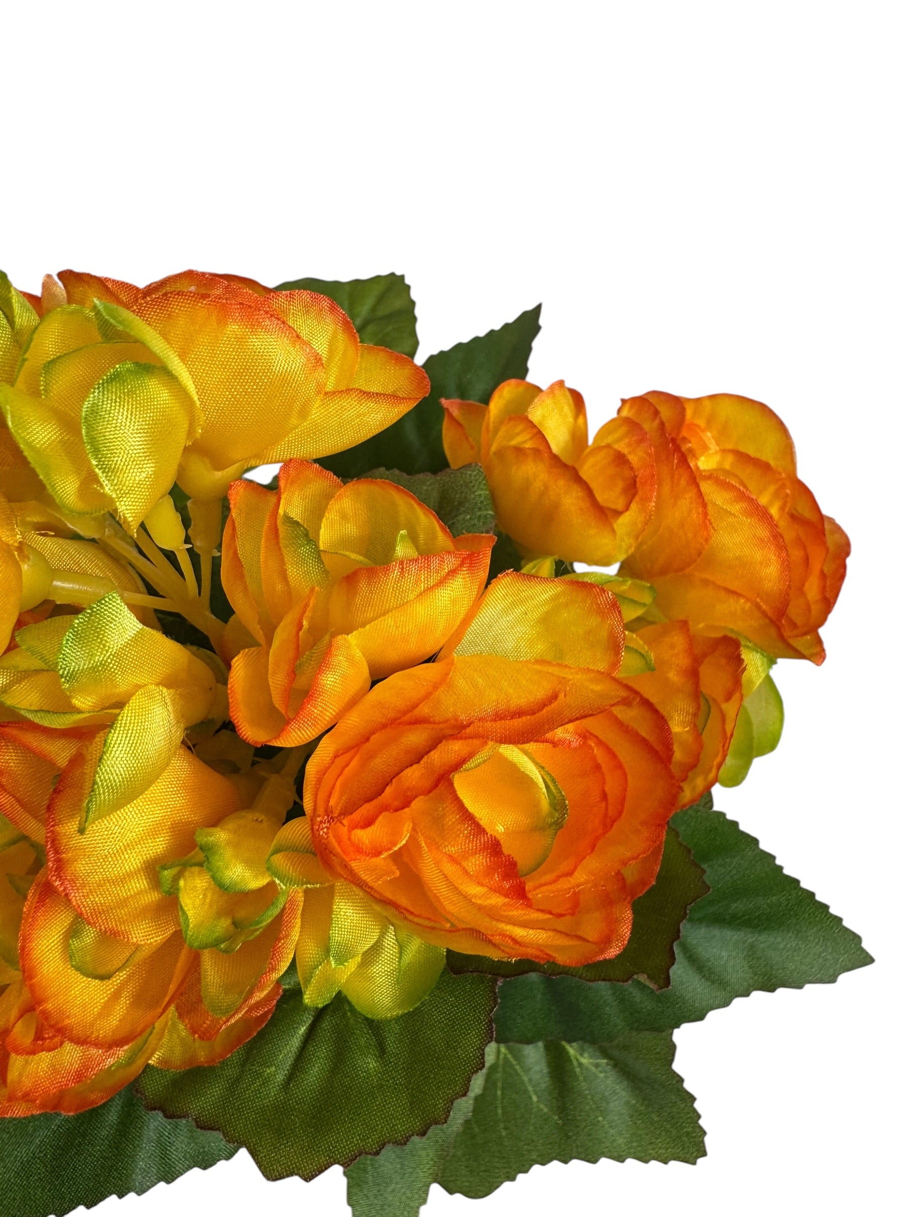 10" Faux Begonia Bush