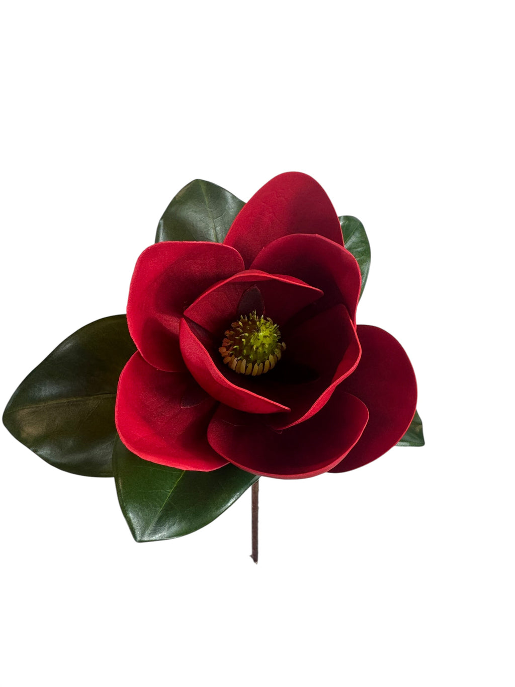 18" Tall Faux Magnolia Red