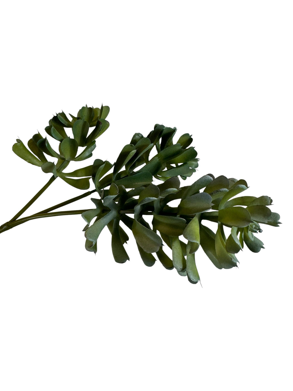 Artificial Bloom artificial succulent stem with realistic green layered leaves for home decor