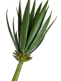 Artificial Bloom forest green artificial succulent stem with long pointed leaves for minimalist home decor