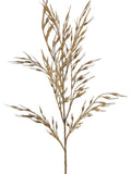 Artificial Bloom tan faux dried grass stem with wispy, realistic botanical texture for home decor