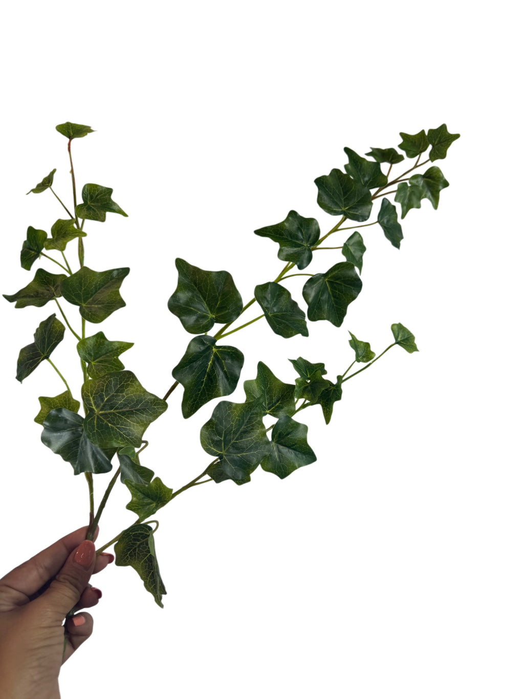 Artificial Bloom trailing ivy decorative stem with realistic deep and forest green leaves on flexible stems